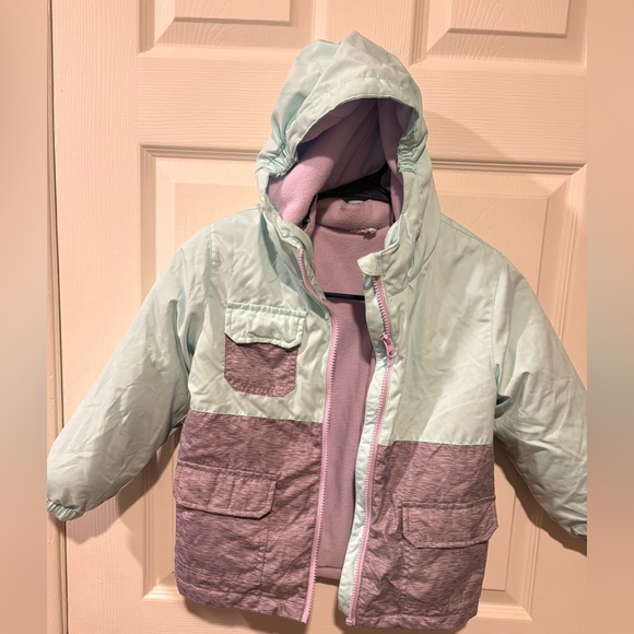 Kids Two-Tone Hooded Jacket - Picture 1 of 5